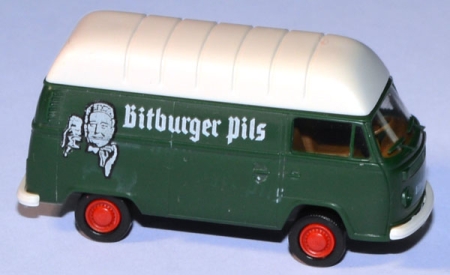 VW T2 Kasten Hochdach Bitburger Pils tannengrün
