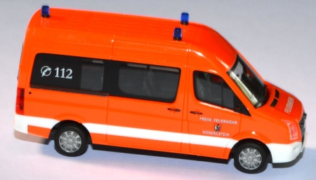 VW Crafter Bus Feuerwehr Wendelstein leuchtrot