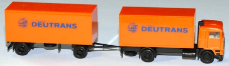 Volvo F 12 Kofferlastzug Deutrans orange