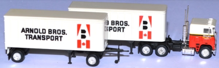 Freightliner COE with two 28`Wedge Trailers Arnold Bros. Transport