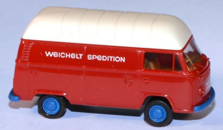 VW T2 Kasten Hochdach Spedition Weichelt rot