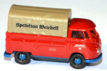 VW T1 Pritsche Spedition Weichelt rot