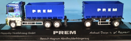 Renault Magnum AE 500 Abrollmulden-Hängerzug Prem Berliner Mauer Aitbrush