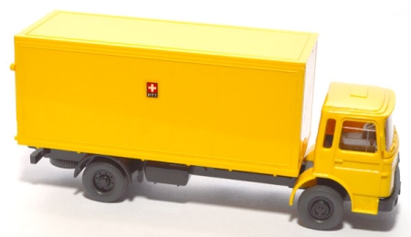MAN 13.192 Koffer-Lkw PTT Post Schweiz gelb