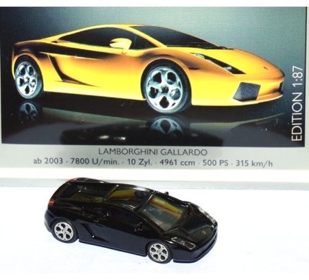 Lamborghini Gallardo mit Blechkarte schwarz