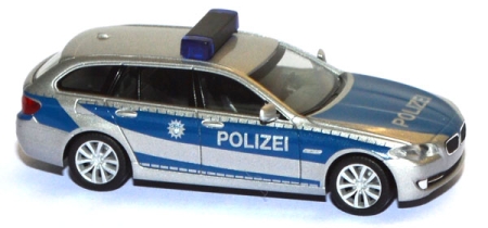 BMW 5er Touring Polizei blau