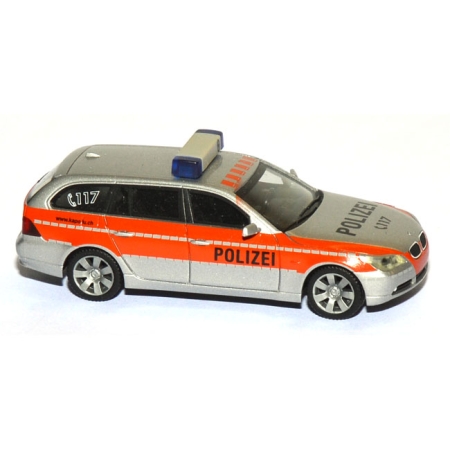 BMW 5er Touring Polizei Schweiz orange