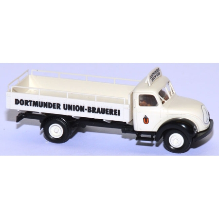 Magirus Mercur Bierpritschen-LKW Dortmunder Union-Brauerei weiß