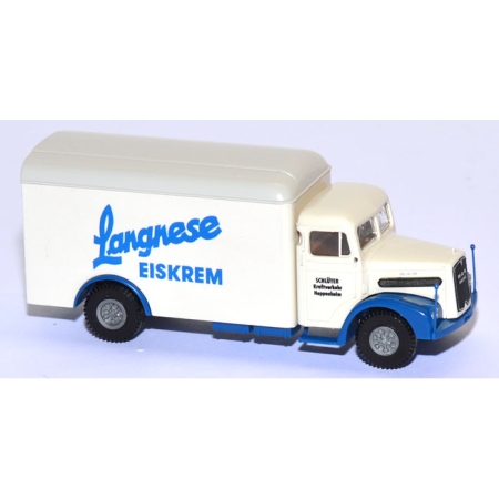 MAN F8 Koffer-LKW Schlüter / Langnese