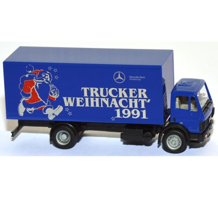 Mercedes-Benz SK Koffer-LKW Trucker Weihnacht 1991 blau