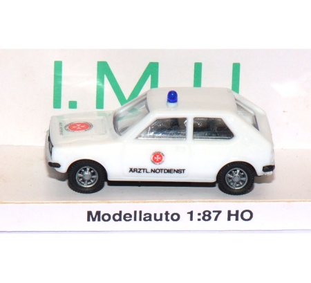 VW Polo 1 Johanniter - Ärztl. Notdienst weiß