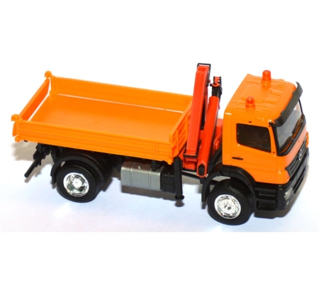 Mercedes-Benz Axor Allrad-Kipper mit Ladekran Kommunal orange