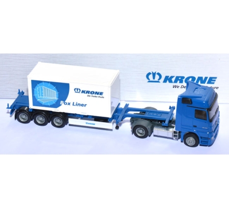 Mercedes-Benz Actros 1846 Container-Sattelzug Krone blau