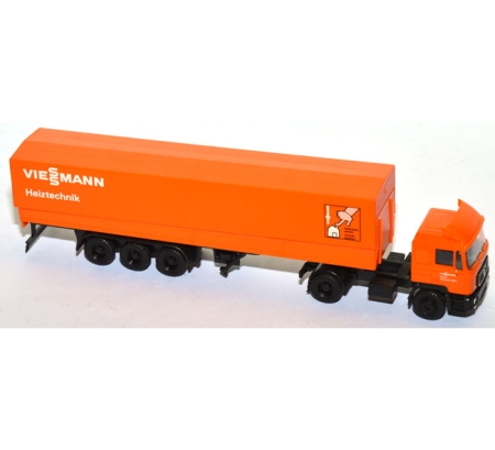 MAN F 90 Pritschensattelzug VIESSMANN orange