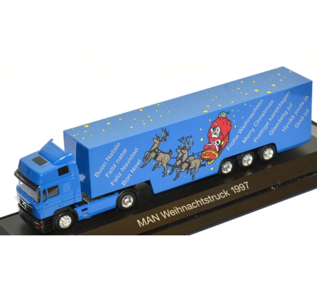 MAN F90 Koffersattelzug Weihnachtstruck 1997