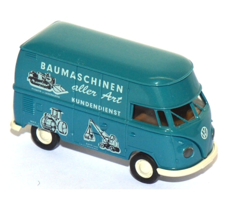 VW T1 Großraumkasten Baumaschinen aller Art blau