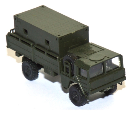 MAN 451/461 LKW 5t 4x4 Pritsche mit Funk-Koffer Militär grün