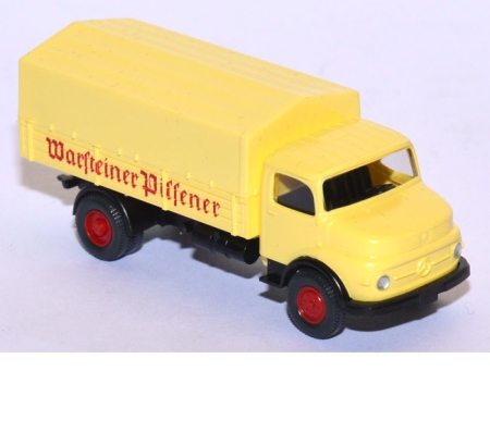 Mercedes-Benz L 1413 Pritschen-Lkw Warsteiner hellschwefelgelb