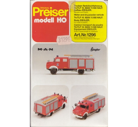 Shop für gebrauchte Modellautos - Preiser Feuerwehr