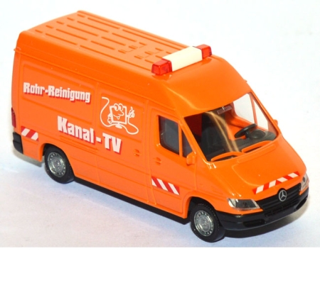 Mercedes-Benz Sprinter Kasten Hochdach Rohr-Reinigung pastellorange