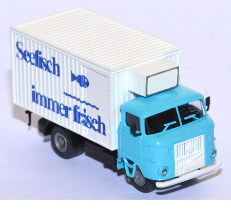 IFA W50 L LKW Kühlkoffer Seefisch blau