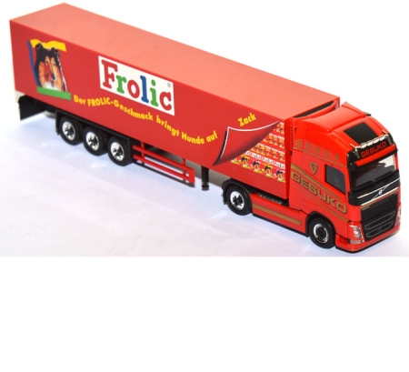 Volvo FH Kühlkoffersattelzug Gesuko Frolic rot