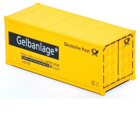 Container 20 ft. Deutsche Post Gelbanlage gelb