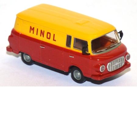 Barkas B 1000 Kastenwagen Minol rot