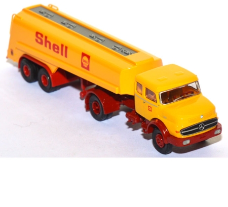 Mercedes-Benz LS 1620 Tanksattelzug Shell gelb