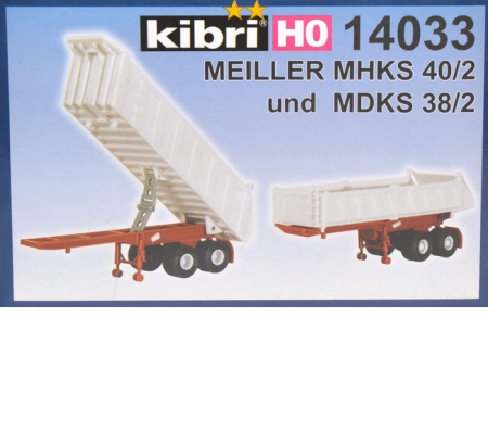 Sattelauflieger Meiller MHKS 40/2 und MDKS 38/2 Bausatz weiß