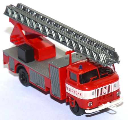 IFA W50 LKW Drehleiter Feuerwehr mit Bauchbinde rot