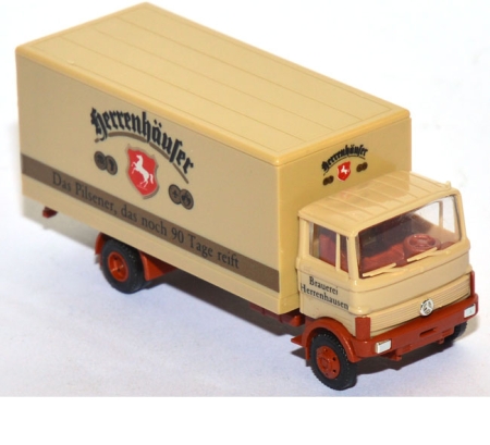 Mercedes-Benz LP 809 Koffer-LKW Herrenhäuser Brauerei beige