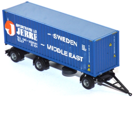 LKW-Anhänger Container 30" 3achsig Jerre Sweden blau