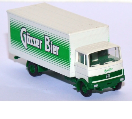 Mercedes-Benz LP 813 2a Koffer-LKW Gösser Bier weiß