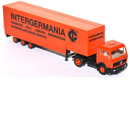 Mercedes-Benz NG 1632 Jumbo-Pritschensattelzug Intergermania / Interbritannia orange