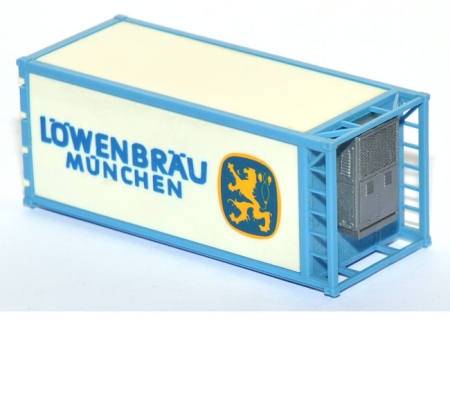 Kühlcontainer 20 ft Löwenbräu München weiß