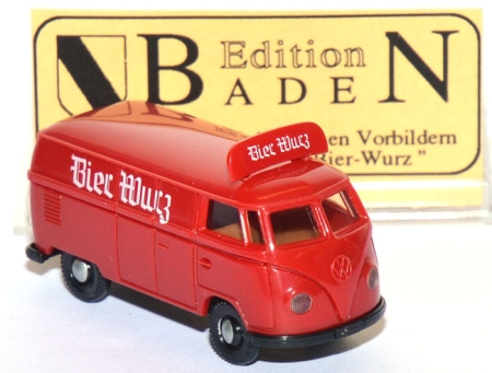 VW T1 Kasten Bier Wurz rot