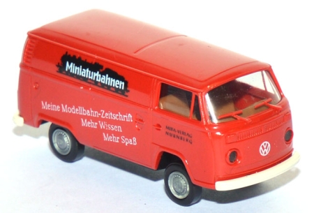 VW T2 Kasten Miniaturbahnen Meine Modellbahn-Zeitschrift Nürnberg rot