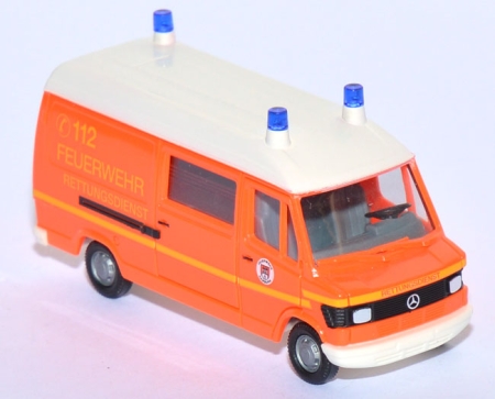 Mercedes-Benz 310 D Kasten RTW Feuerwehr Hamburg leuchtrot