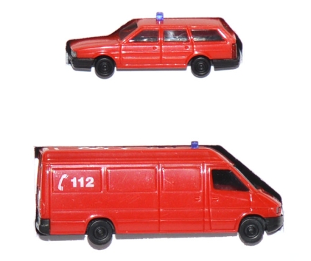 Mercedes-Benz Sprinter + VW Passat Set Feuerwehr rot