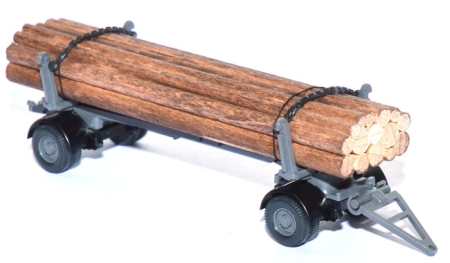 Langholztransport-Anhänger basaltgrau