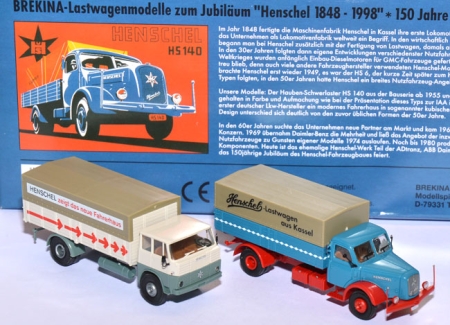 Henschel HS 140 + Henschel HS 16 TL - Sondermodelle zum Henschel-Jubiläum