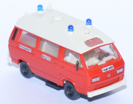 VW T3 Bus Feuerwehr Rettungsdienst rot