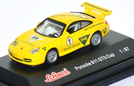 Porsche 911 GT3 Cup #1 WM Fahrzeugteile gelb
