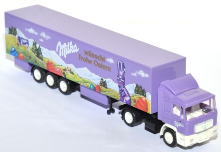 MAN F 90 Koffersattelzug Milka wünscht frohe Ostern lila