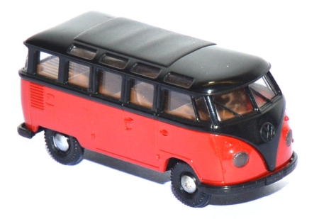 VW T1 Bus Samba schwarz / rot