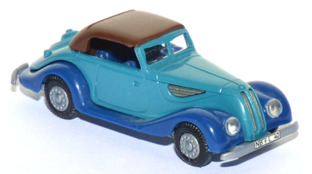 BMW 327 Cabrio geschlossen blau