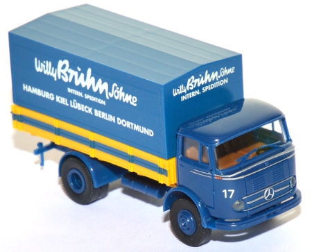 Mercedes-Benz LP 328 Pritschen-LKW Spedition Willy Bruhn Söhne blau