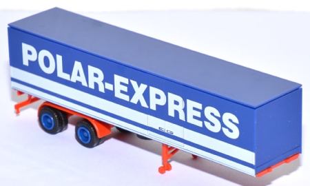 Koffersattelauflieger Polar-Express blau