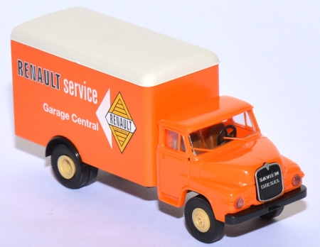 Saviem Kurzhauber Koffer-LKW Renault Service orange